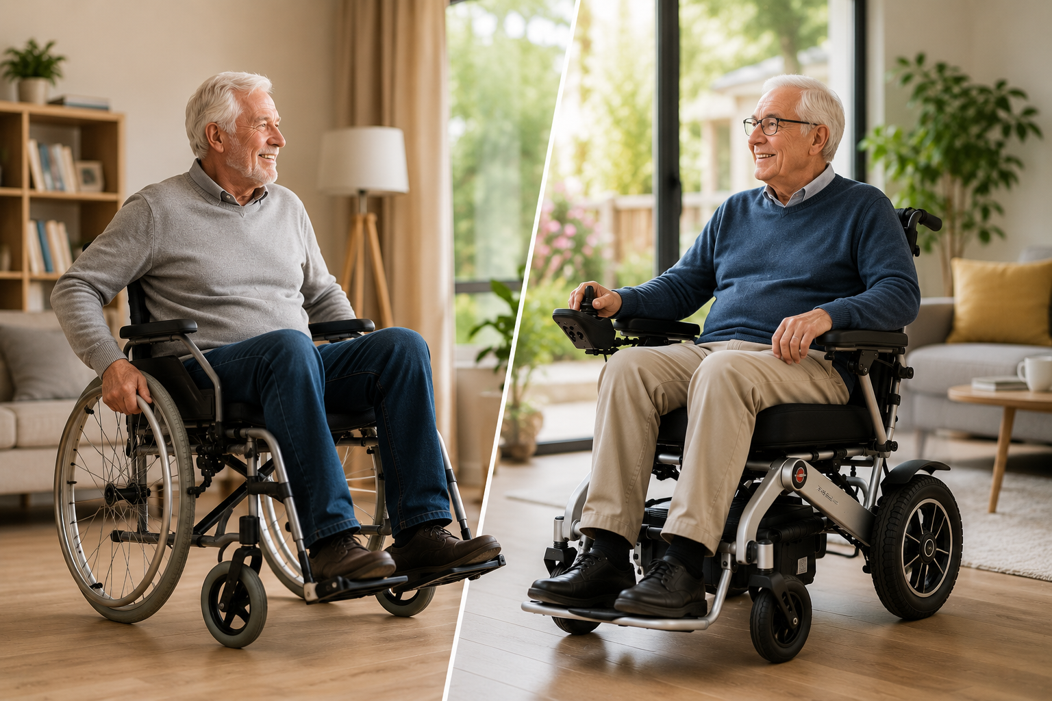 Electric vs Manual Wheelchair for Seniors | M&M Collective